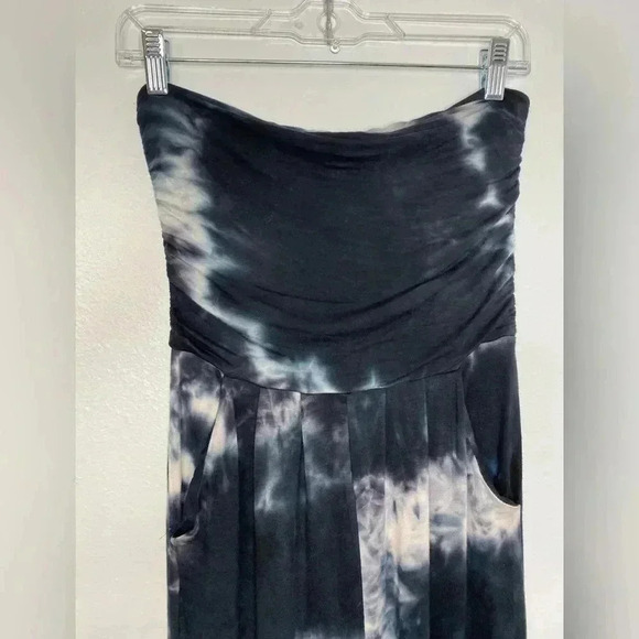 Antistar Tie Dye Strapless Romper Jumpsuit - Picture 3 of 7